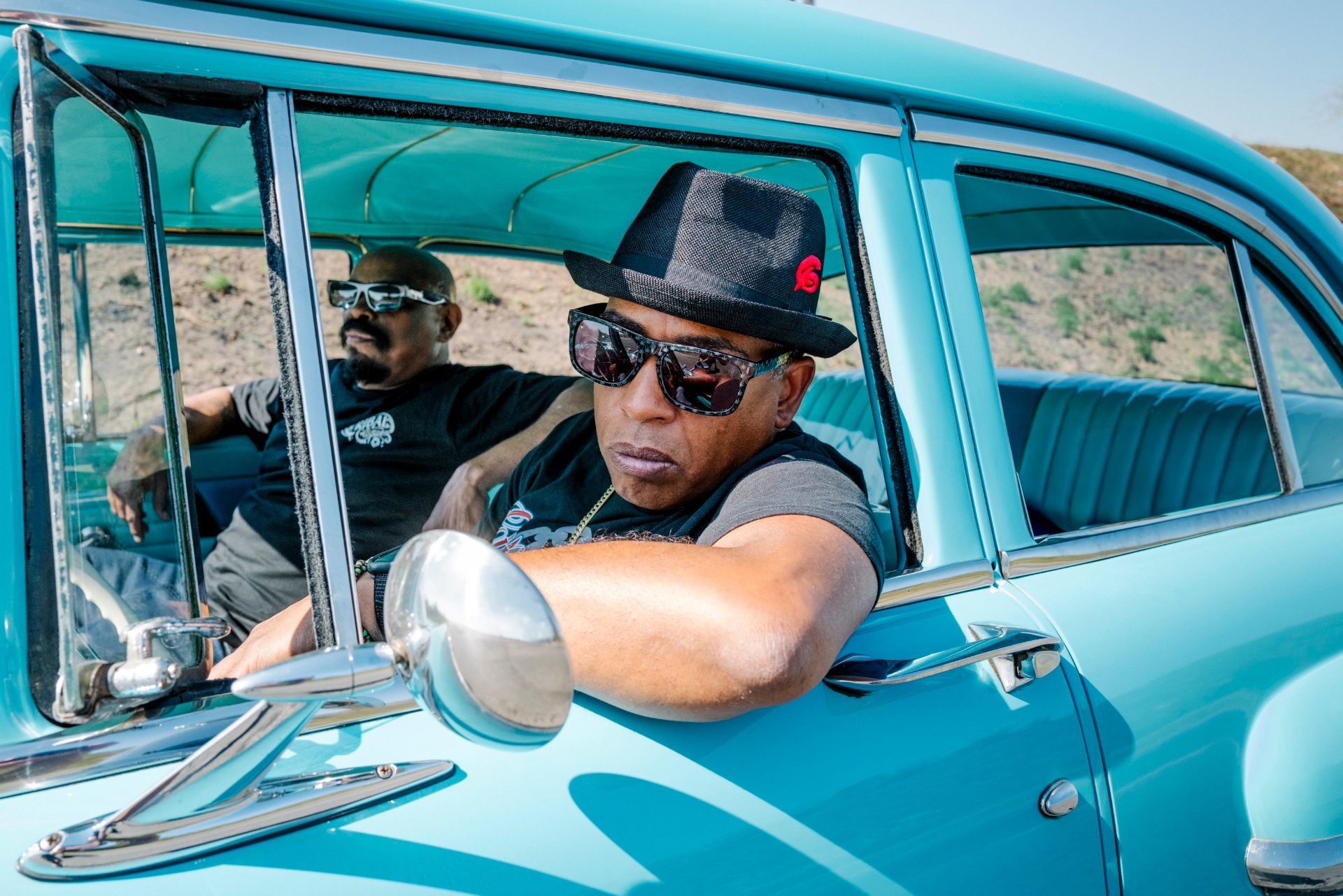 Lowrider on the set